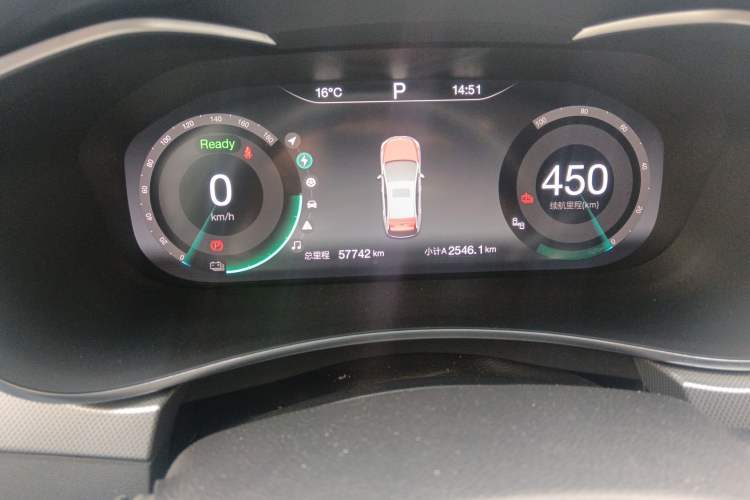 Used BAIC Beijing EU5 2018 R550 Smart Trend Edition Odometer Close Up