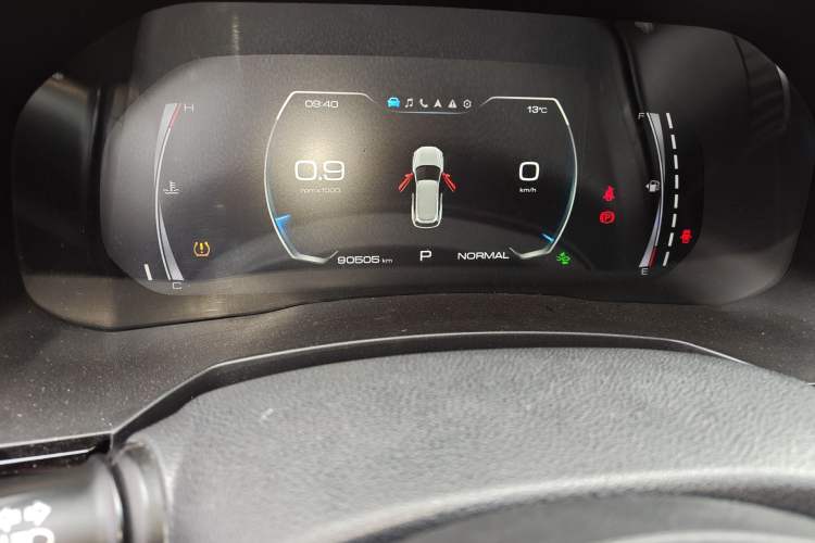 Used Haval F7 2019 1.5T Two-Wheel Drive i-Trend China V Emission Standard Odometer Close Up