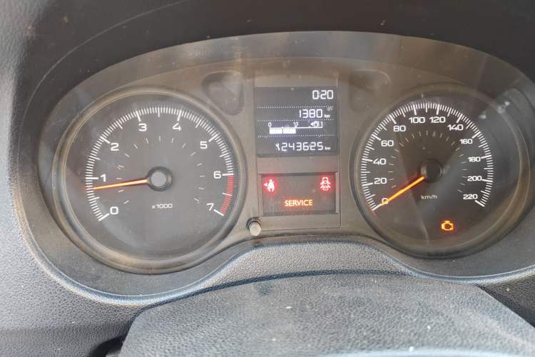 Used Peugeot 301 2018 1.6L Manual Comfort Edition Odometer Close Up