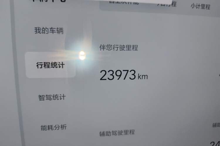 Used Li Auto L6 2024 Pro Model Odometer Close Up