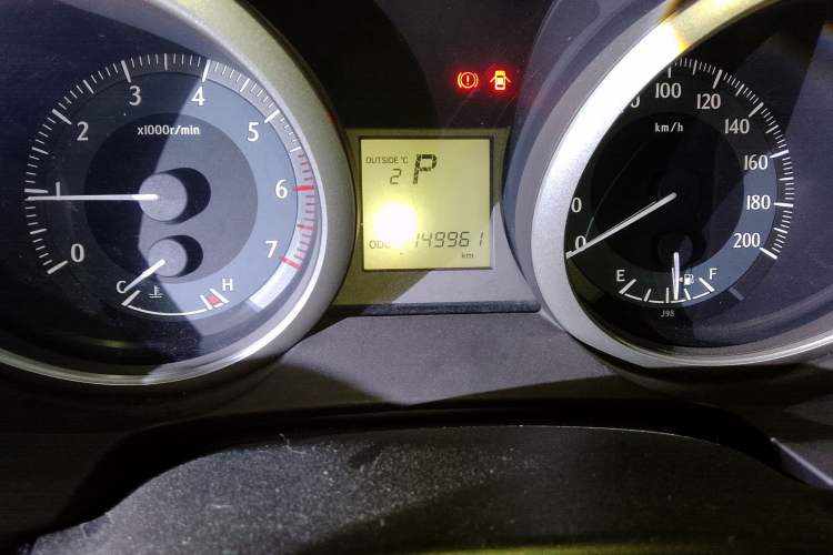 Used Toyota Prado  Odometer Close Up