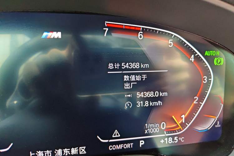 Used BMW 5 Series 2020 530Li Luxury Edition M Sport Package Odometer Close Up