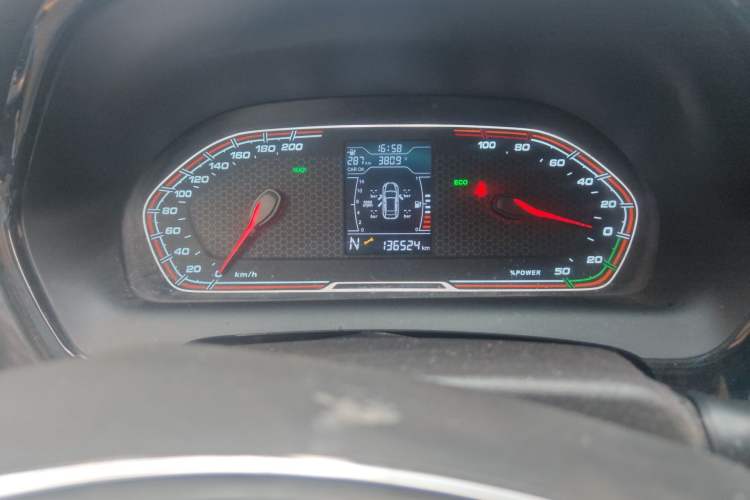 Used Chery New Energy Tiggo 3xe 2018 480 Comfort Edition Odometer Close Up