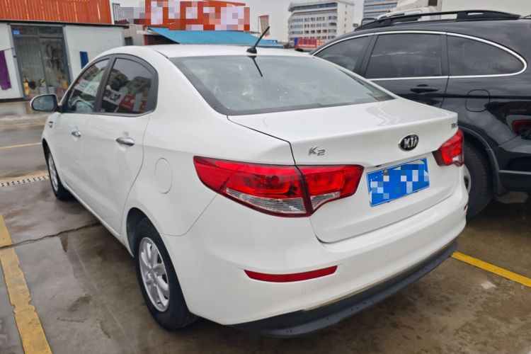 Used Kia K2 2015 Sedan 1.4L MT GLS Rear Left 45 Deg