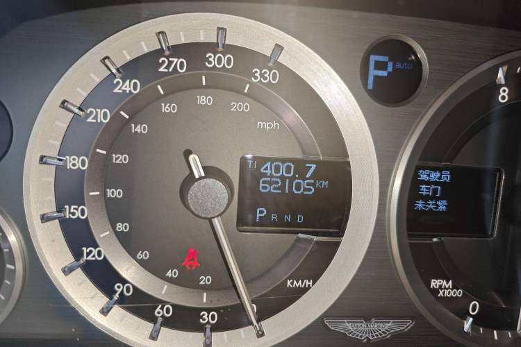 Used AstonMartin Rapide 2010 6.0L Odometer Close Up