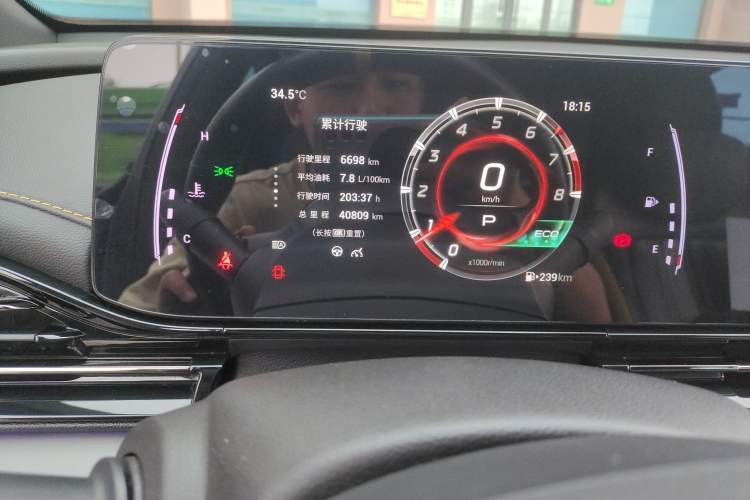 Used GAC Trumpchi EMPOW 2023 270T DCT J15 Version Odometer Close Up