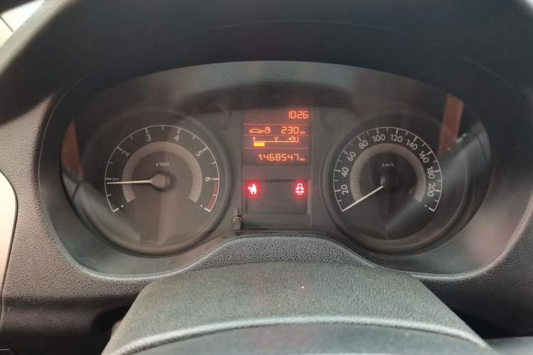 Used Peugeot 301 2016 1.6L Manual Comfort Edition Odometer Close Up