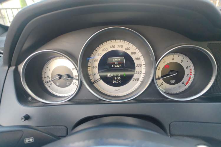 Used Mercedes-Benz C-Class 2013 C 180 Coupe Odometer Close Up