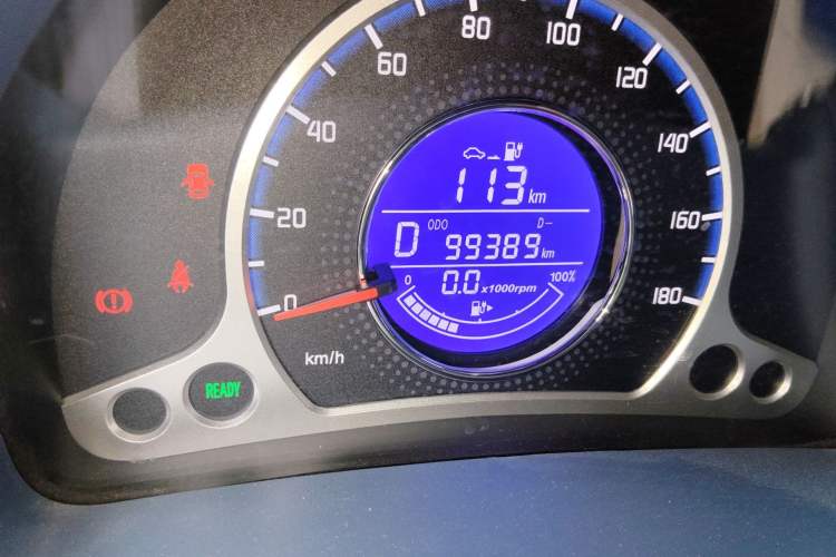 Used CHANGAN Benni E-Star 2021 National Edition XinYi Edition Lithium Iron Phosphate (31.86 kWh) Odometer Close Up