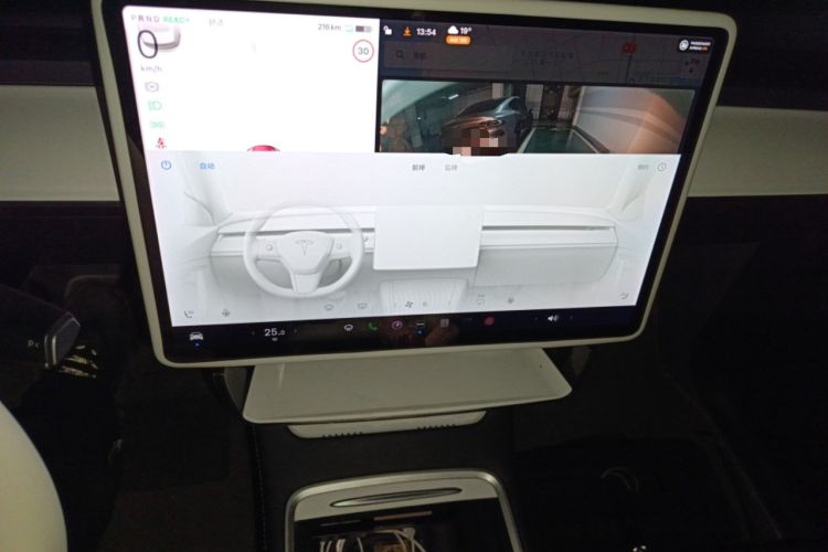 Used Tesla Model Y 2021 Standard Range Rear-Wheel Drive Version Audio And AC Panel