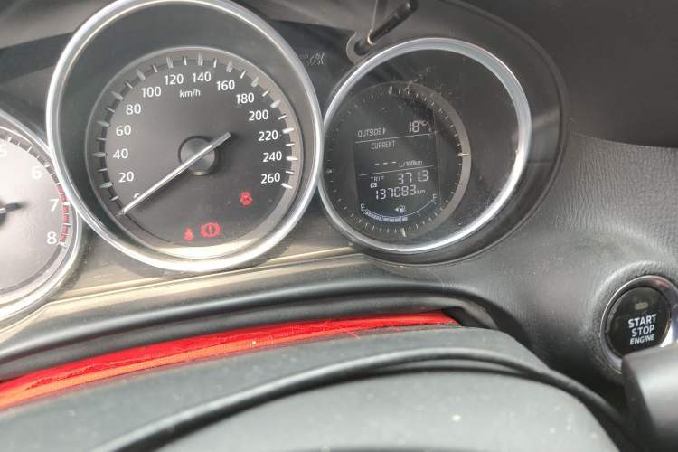 Used Mazda CX-5 2013 2.0L Manual Two-Wheel Drive Comfort Version Odometer Close Up