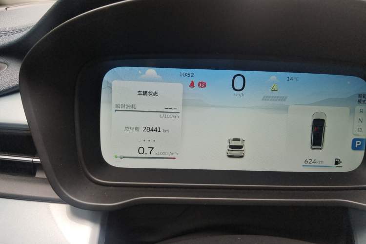 Used Geely Auto Jiajie 2023 Geely Jiaji L 1.5TD DCT Luxury Model Odometer Close Up