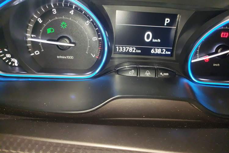 Used Peugeot 2008 2014 1.6L Automatic Navigation Edition Odometer Close Up