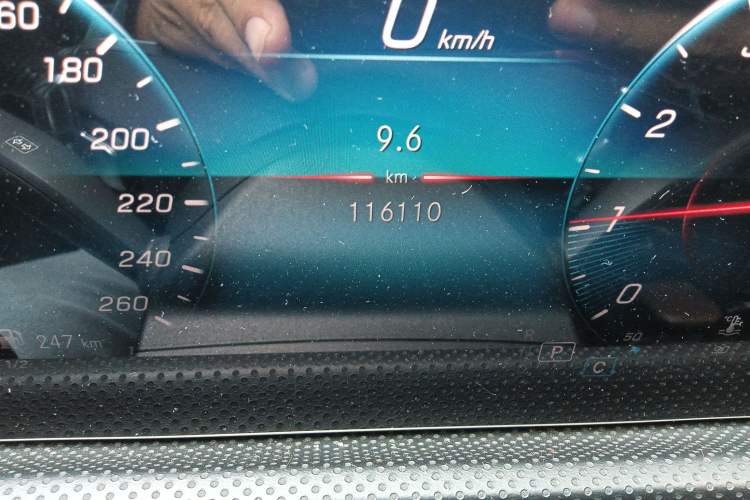 Used Mercedes-Benz A-Class 2019 A 200 L Sport Sedan Odometer Close Up