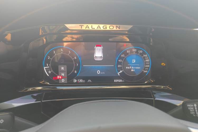 Used Volkswagen Talagon 2023 Facelift 380TSI All-Wheel Drive Luxury Jiajing Pro Version with 7 Seats Instrument Cluster