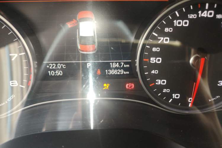 Used Audi A6L 2012 35 FSI Comfort Model Odometer Close Up