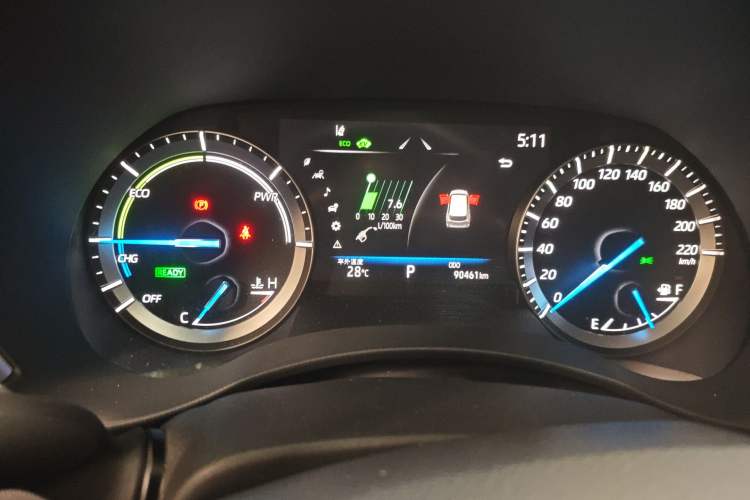 Used Toyota Highlander 2022 Dual-Engine 2.5L Four-Wheel Drive Prestige Version 7 Seats Instrument Cluster