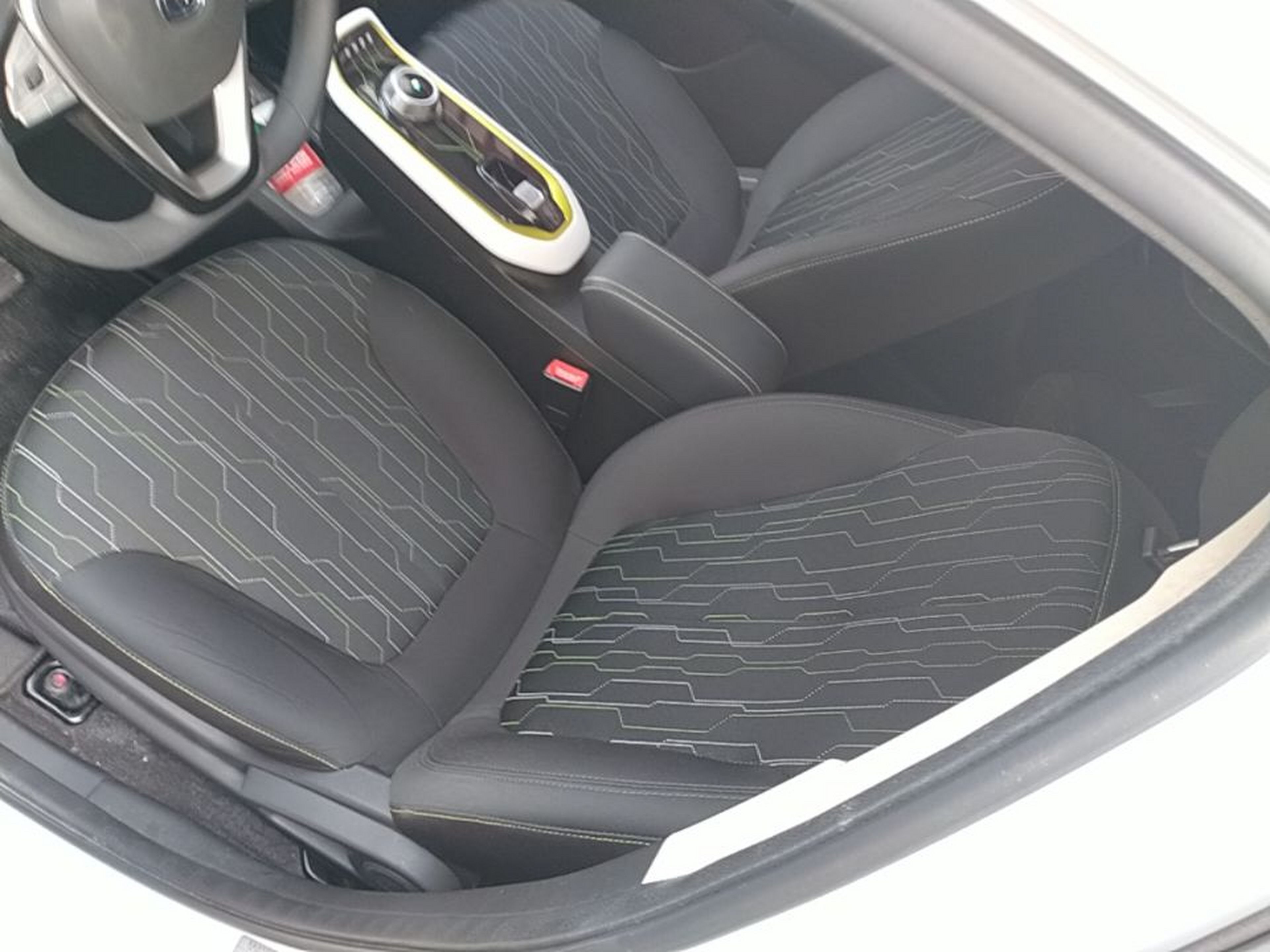 Vordere Reihe im Auto