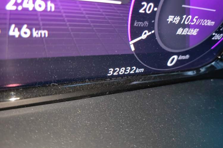 Used Volkswagen Teramont 2023 380TSI Four-Wheel Drive Luxury Edition Odometer Close Up