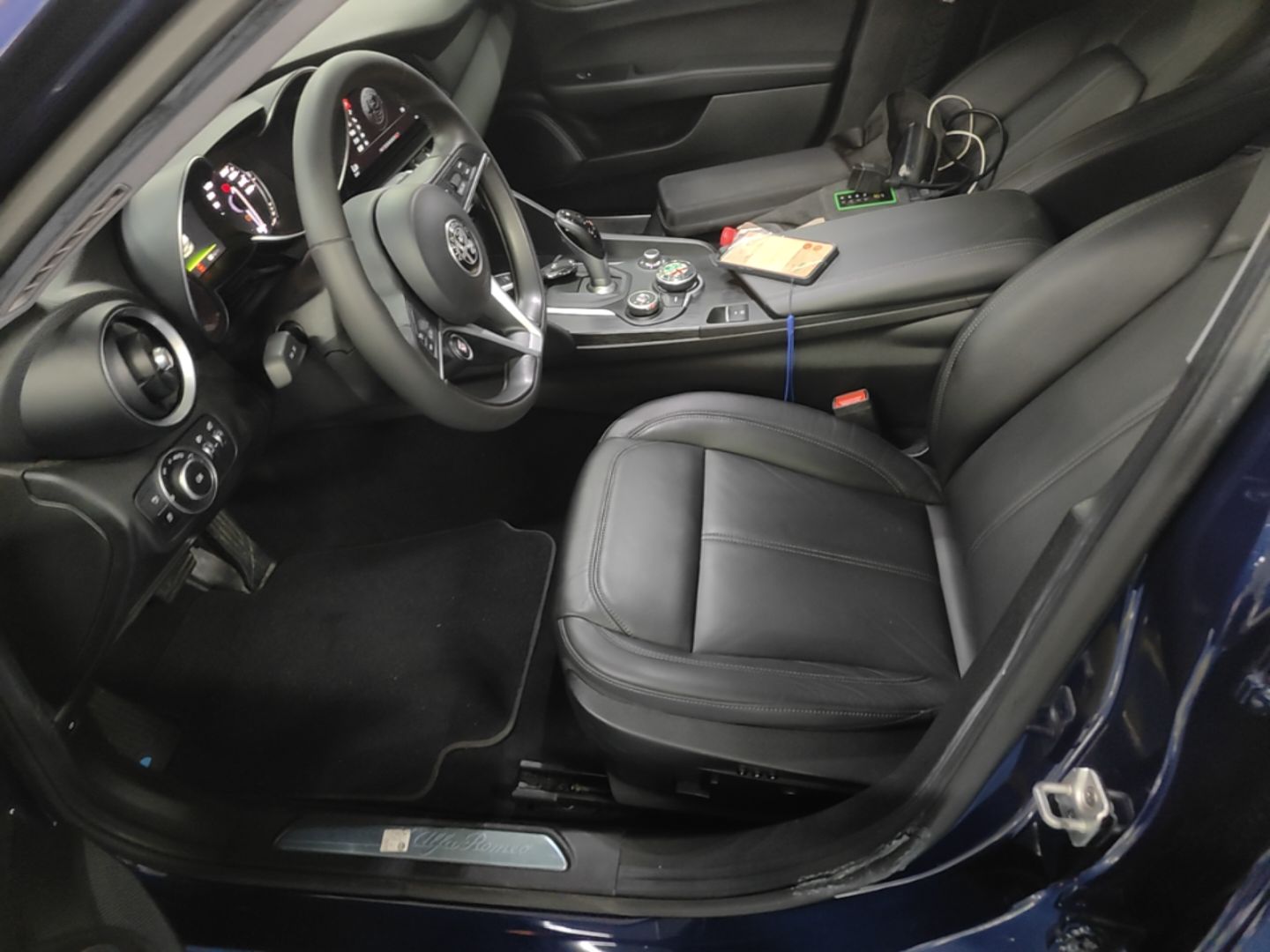 Vordere Reihe im Auto