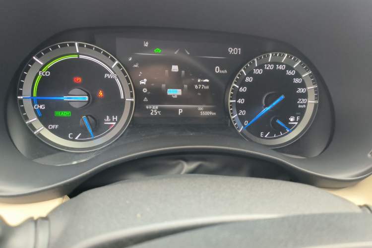 Used Toyota Highlander 2022 Dual-Engine 2.5L Two-Wheel Drive Prestige Edition 7-Seater Odometer Close Up