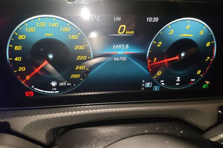 Used Mercedes-Benz A-Class 2021 A 200 L Sport Sedan Fashion Model Odometer Close Up