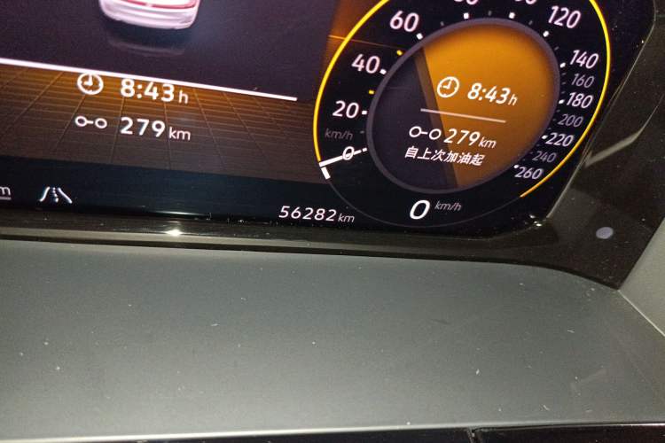 Used Volkswagen Teramont 2022 380TSI Four-Wheel Drive Luxury Edition Odometer Close Up