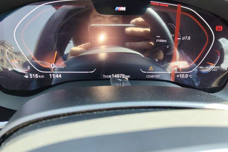 Used BMW 5 Series 2022 Restyled 525Li M Sport Package Odometer Close Up