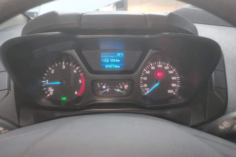 Used Ford Transit 2020 2.0T Diesel Multi-Function Commercial Vehicle Mid-Chassis Low-Roof Design with Dual Rear Doors Meeting China VI Emission Standards Instrument Cluster