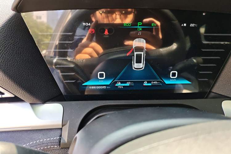 Used BYD Song Pro New Energy 2019 DM 1.5T Four-Wheel Drive Performance Edition Flagship Model Odometer Close Up