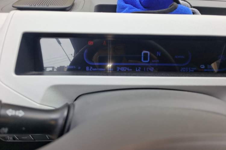 Used Geely Galaxy Panda 2023 Panda Mini 200km Endurance Bear Odometer Close Up