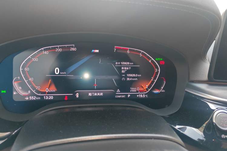 Used BMW 5 Series 2021 Restyled 530Li Luxury Edition M Sport Package Odometer Close Up