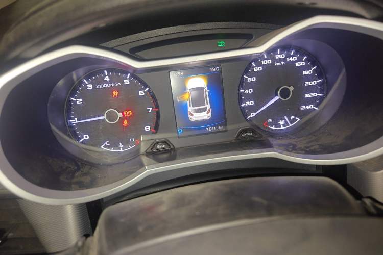 Used Geely Auto Emgrand GS 2018 Sport Edition 1.4T Automatic LingShang Model Odometer Close Up