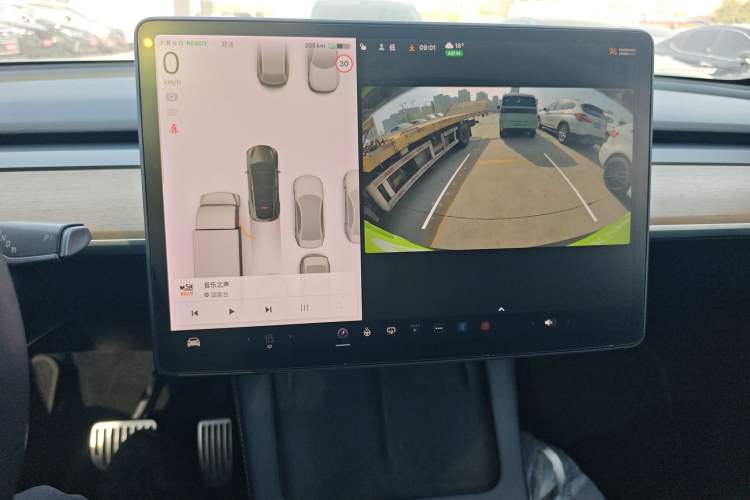 Used Tesla Model Y 2021 Long-Range All-Wheel-Drive Version Audio And AC Panel