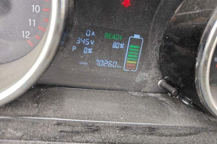 Used Foton Skyworth EV6 2023 Fast and Slow Charging Version Odometer Close Up