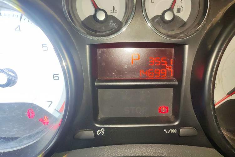 Used Peugeot 408 2013 1.6L Automatic Comfort Edition Odometer Close Up