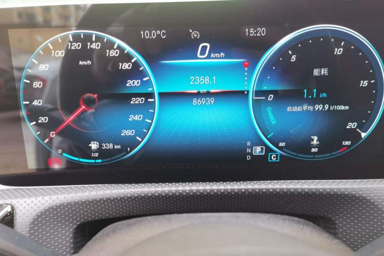 Used Mercedes-Benz A-Class 2020 Restyled A 200 L Sport Sedan Fashion Version Odometer Close Up