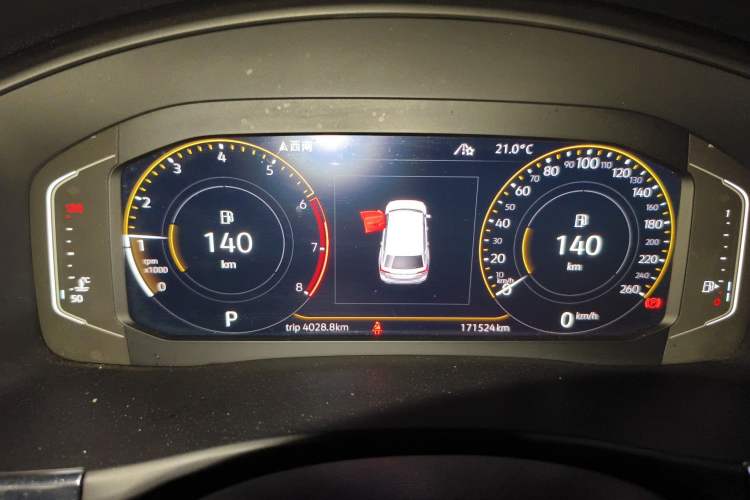 Used Volkswagen Teramont 2019 380TSI Four-Wheel Drive Luxury Version China VI Standard Instrument Cluster