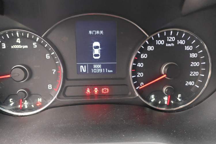 Used Kia K3 2013 1.6L Automatic GL Odometer Close Up