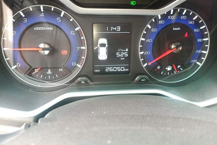 Used Geely Auto Vision X3 2017 1.5L Manual Elite Model Odometer Close Up