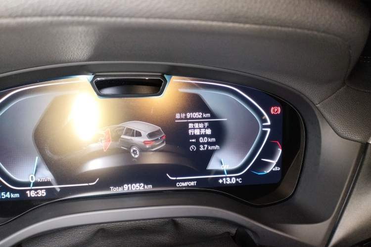 Used BMW iX3 2021 Updated Leading Type Odometer Close Up