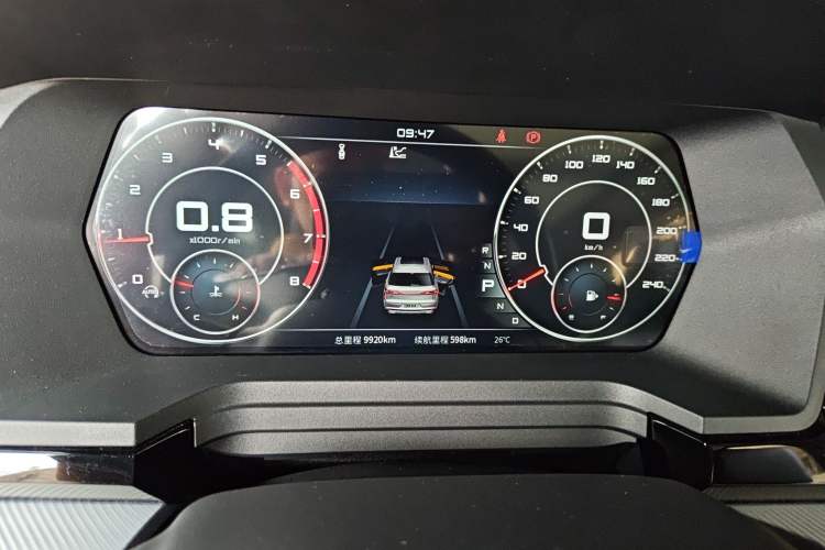 Used Venucia Star 2020 260T Automatic 48V Mild Hybrid Turbocharged Star Edition Odometer Close Up