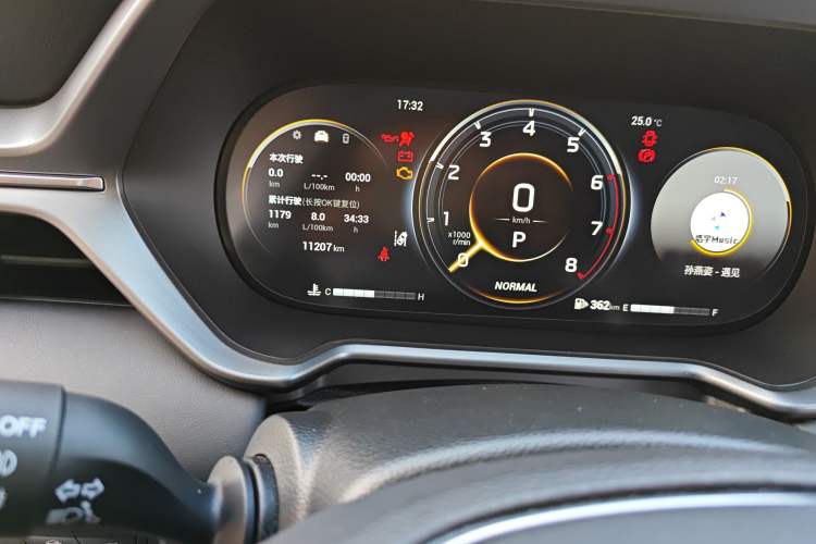 Used GAC Trumpchi GS4 2022 270T Automatic Smart Drive Technology Edition (Upgraded Version) Odometer Close Up