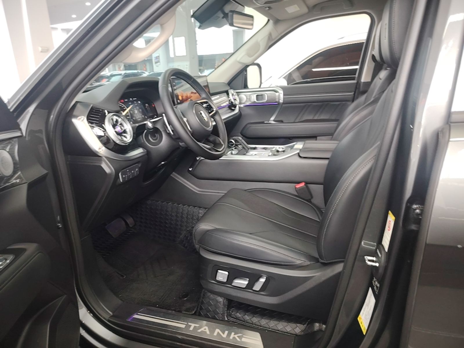Vordere Reihe im Auto