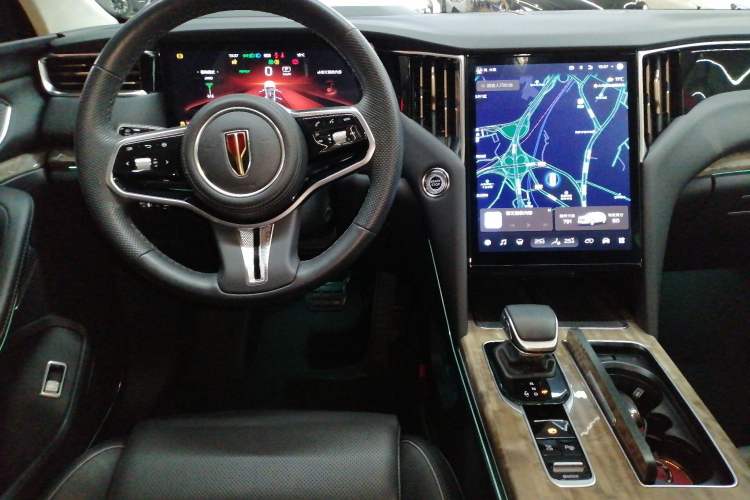 Used Hongqi HS7 2023 2.0T Automatic All-Wheel-Drive Flagship Edition Six Seats Steering Wheel