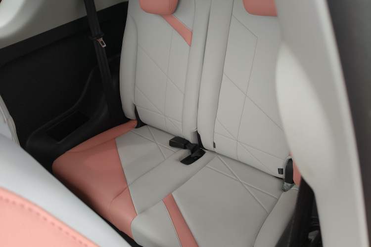 Used Chery QQ Little Ant 2022 Revised Version Sweet Pink Edition Half-Sugar Version Lithium Iron Phosphate 30.7 kWh 30 kW 301 km Left Rear Seat