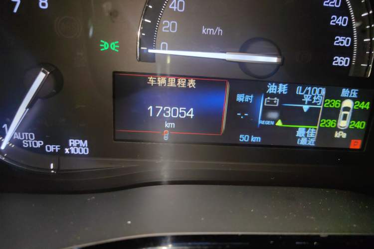 Used Cadillac XT5 2017 Anniversary Edition 28T Four-Wheel Drive Luxury Model Odometer Close Up