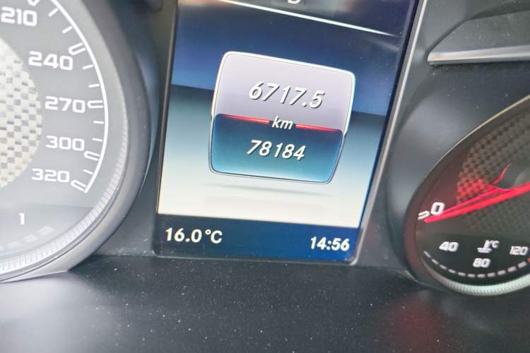 Used Mercedes-Benz C-Class AMG 2017 AMG C 63 Odometer Close Up