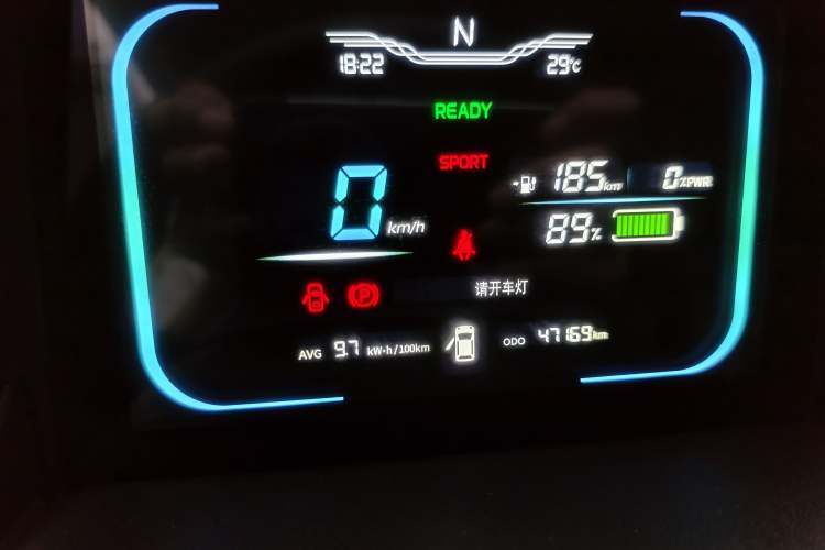 Used CHANGAN NEVO Lumin 2022 210km Sweet Edition Odometer Close Up