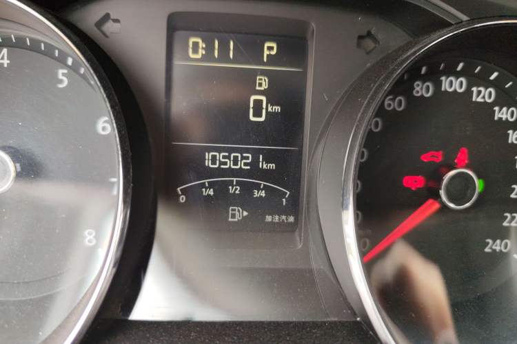 Used Volkswagen Gran Lavida 2017 230TSI DSG Comfort Edition Odometer Close Up